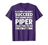 Custom Girl Mom Wife Women Aunt Name Gifts Piper Name Personalized Birthday Funny Christmas Joke T-Shirt