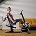 SportPlus Heimtrainer mit Magnetbremse 24 Widerstandsstufen, gelenk- und rückenschonend, extra weicher Sitz, bis 200 Watt, Fitnessgerät für Senioren Black/Sun (App-kompatibel)