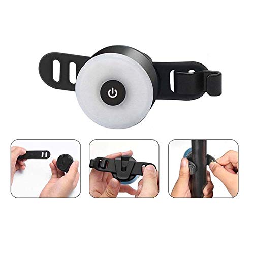 RajoNN Feu arrière de vélo Mini LED Feu arrière de vélo Rechargeable par USB Feux arrière de vélo étanche Avertissement de sécurité Lumière de vélo Casque Sac à Dos Lampe