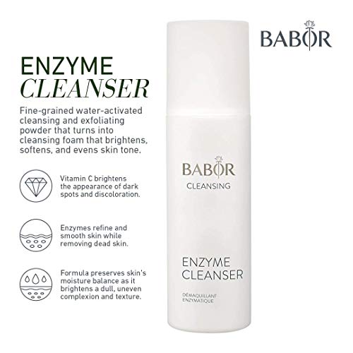 Babor Enzyme Cleanser, Powder Cleanser Face Wash, Facial Exfoliating Scrub, Enzyme Powder Face Wash, Brightening Exfoliating Face Scrub With Vitamin C #TOP1