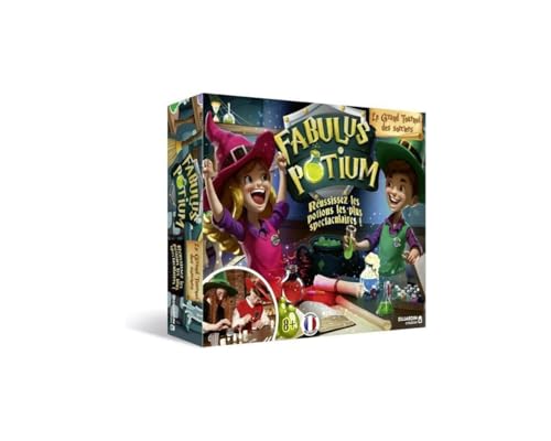 Dujardin - Fabulus Potium - Jeu de société enfant - kit scientifique - Entre à l'école de magie et crée tes potions - Deviens un sorcier - En famille et entre amis - a partir de 1 joueur - Dès 8 ans