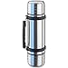 Isosteel VA-9562DQ Duo Thermos in Acciaio Inox 18/8, 1,0 L con Sistema Quickstop e 2 Bicchieri Rimovibili