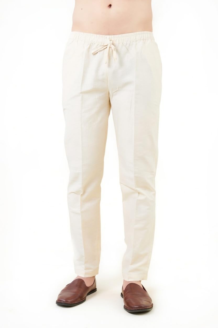 see designs Men's Solid Cotton Pyjama| Elasticated Waistband | Nara | Two Side Pockets-picture-18