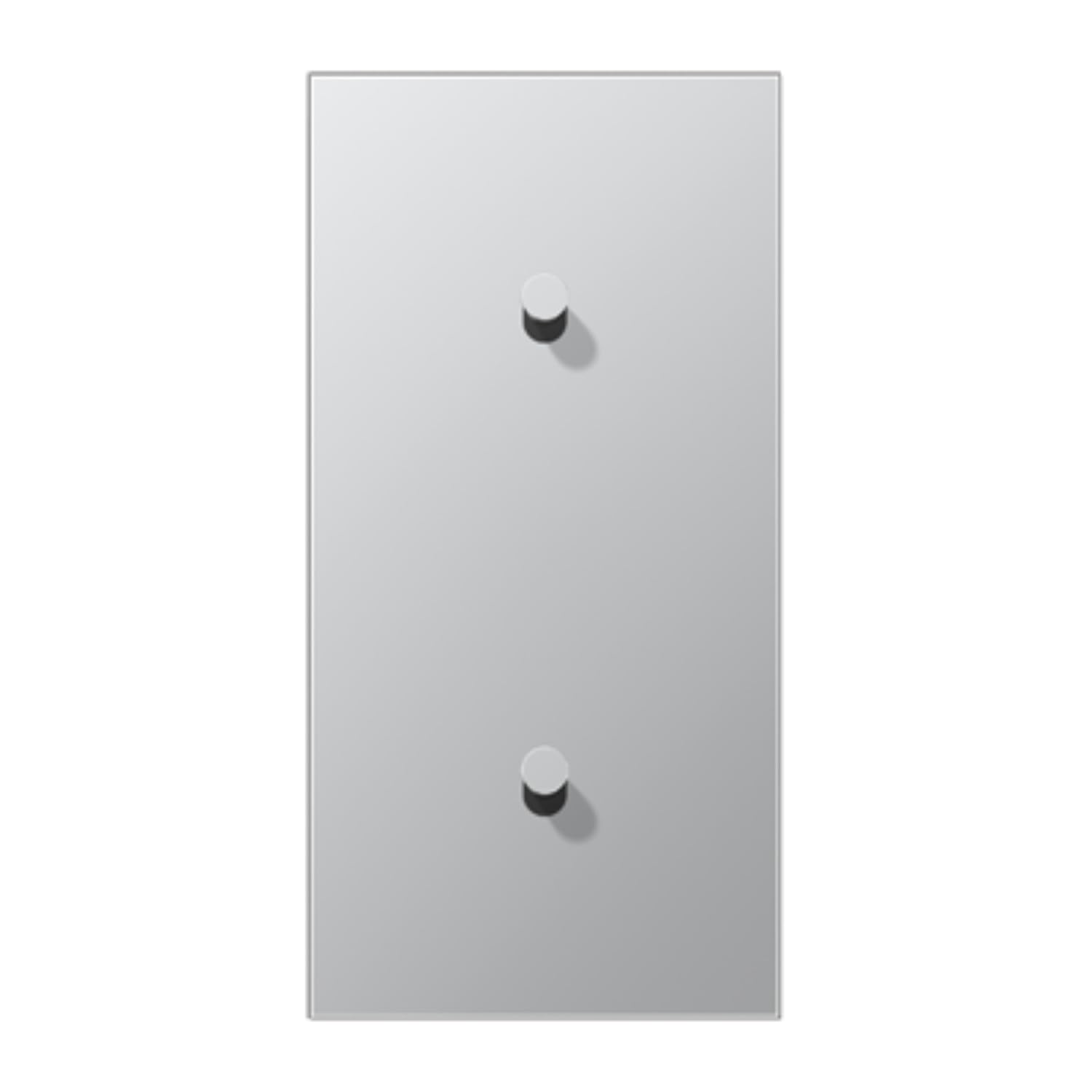 Plaque verticale JUNG AL12-20K0 couleur aluminium à 2 x 2 pal. pour cône 1912