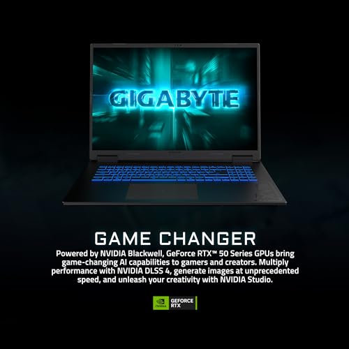 Image of GIGABYTE Gaming A18 Gaming Laptop - 165Hz 2560x1600 WQXGA - NVIDIA GeForce RTX 5060 - AMD Ryzen 7 260-1TB SSD with 32GB DDR5 RAM - Windows 11 Home - Black Steel