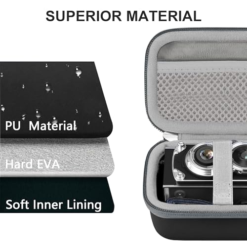 Funda para cámara digital Leayjeen negra compacta miniatura 6
