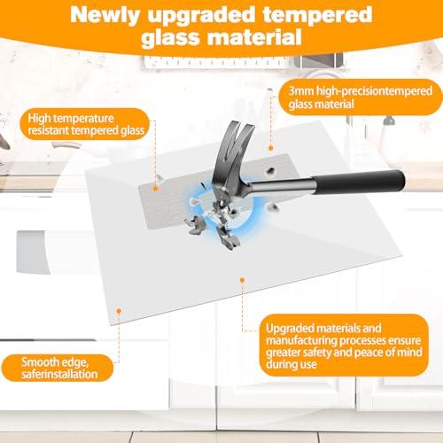 Image of UPGRADED WP9762476 Outer Oven Door Glass Compatible with Estate Whirlpool Range Door Glass Parts 29.5 inch x 20 inch Stove Outer Glass Door Panel Replacement SF385PEG SF377PEG RF386PXG SF325PEG SF315PEG