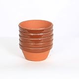 鉢：国産素焼き鉢 駄温 4号浅 5個セット*資材 佐川急便