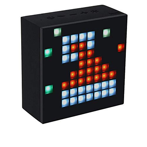 Divoom Aurabox - Altavoz inalámbrico con iluminación LED, color negro