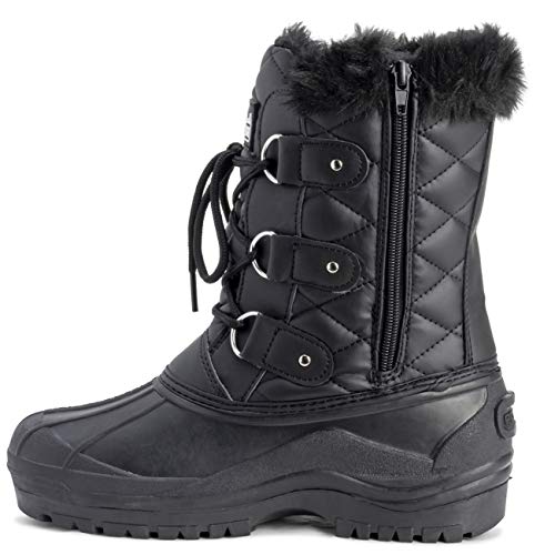 POLAR Womens Mid Calf Mountain Walking Tactical Waterproof Boots3