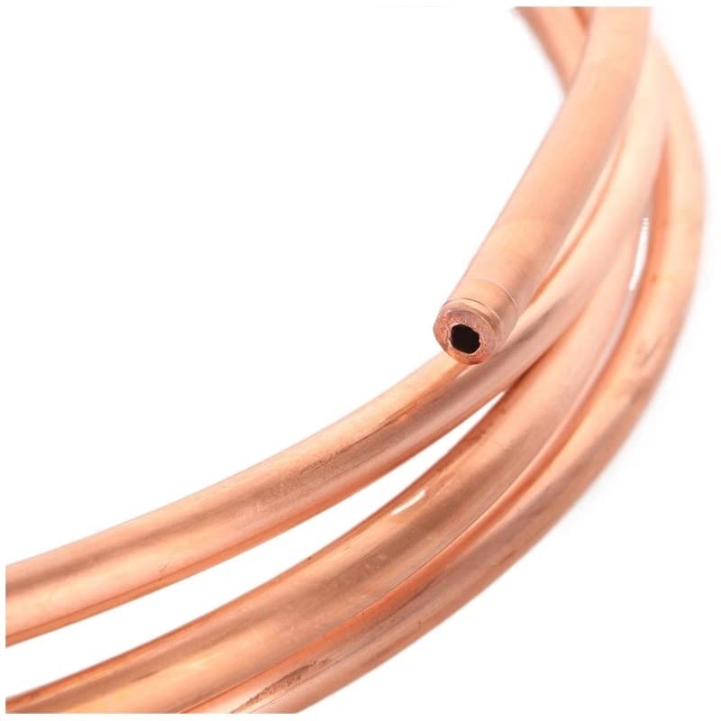 Reiner Kupferdraht 1 m T2-Rotkupferrohrrolle for AC-Kühlschlange – mehrere Außendurchmessergrößen for effiziente Kühlsysteme(3 Meters 3x1mm)