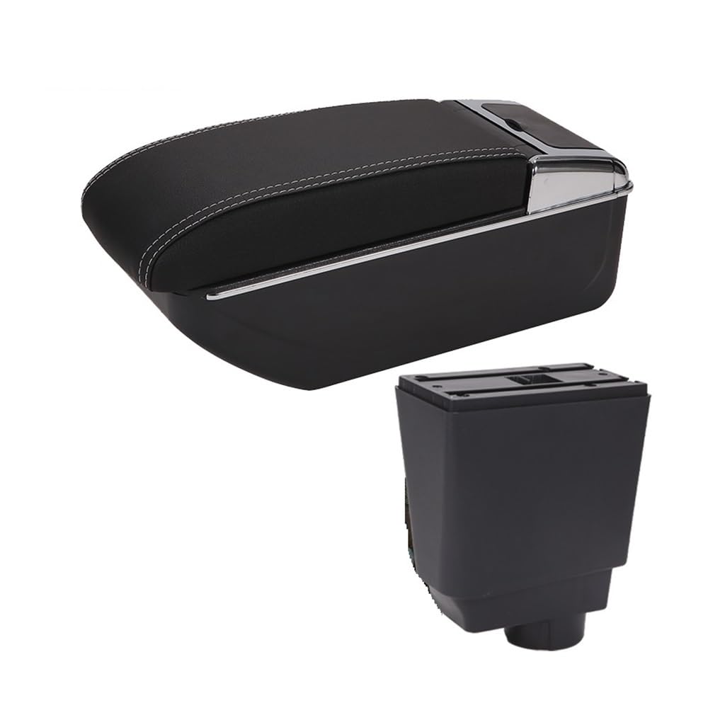 Aierdeyp D3 Black White Nousb Car Armrest Box For Fiat For Grande Punto