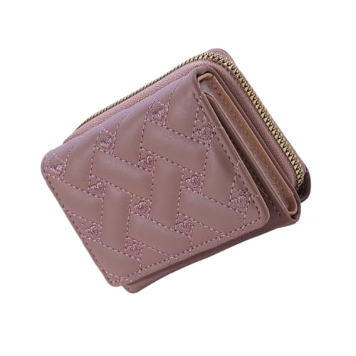 Qianly Small Card Holder for Women Ladies for Shopping Commuting Dating Travel, Violet