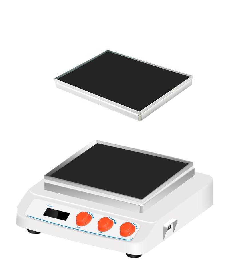 LCD Orbital Rocker Linear Shaker Orbital Testing Equipment with Universal Tray Shaking Mode Orbital Speed Range 60 to 500rpm Amplitude 4mm Heating Power 35/185