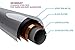 BRIOFOX Shower Curtain Rod 43-73 Inches Matte Bronze, Never Rust and Non-Slip Spring Tension Rod, Stainless Steel