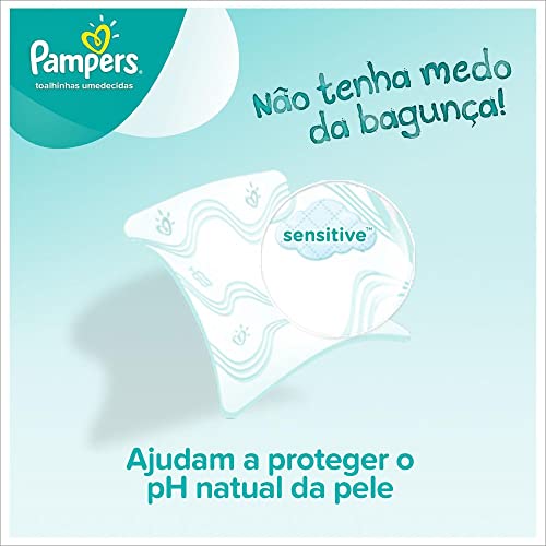 Lenços Umedecidos Pampers Sensitive - 56 lenços
