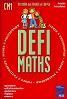 Défi maths, CM1 2725619971 Book Cover