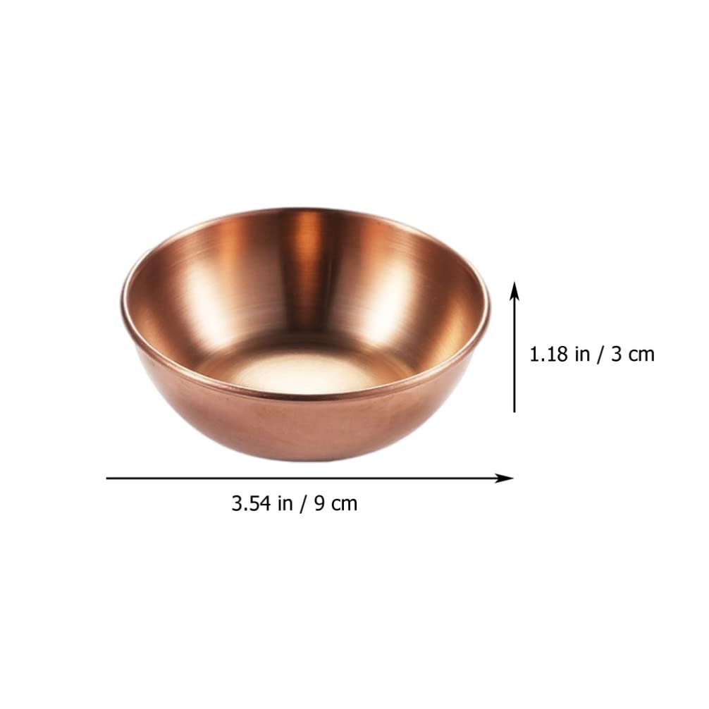 Cabilock 4 Pièces Bols à Sauce En Acier Inoxydable Mini Assaisonnements