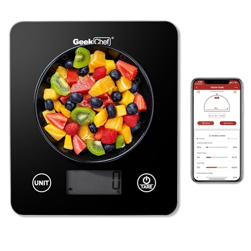 Geek Chef Food Scale,Smart Food Nutrition Scale, Scale for Food W...