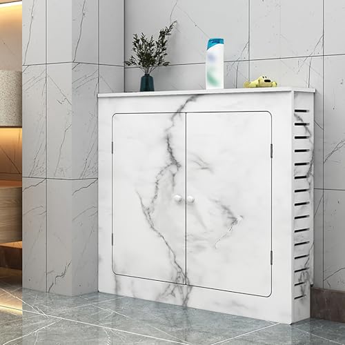 HUIMMZ Modern Wooden Radiator Cover Cabinet with 2 Doors for