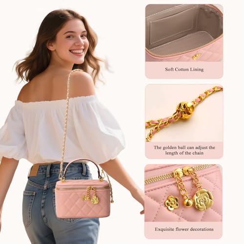 Bolso pequeño acolchado tipo caja para mujer miniatura 5