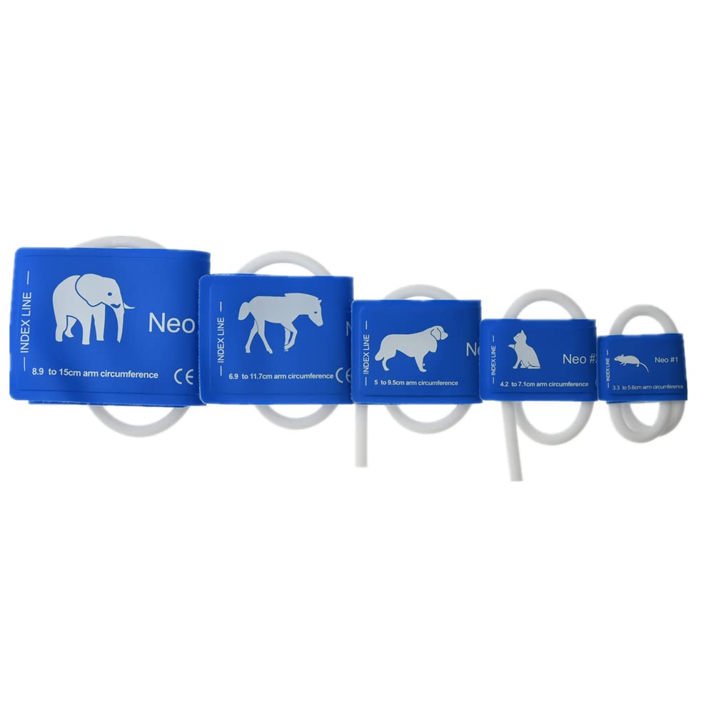 Brazalete de un Solo Tubo para Animales Esfigmomanómetro Manguito de Presión (4,2-7,1cm)