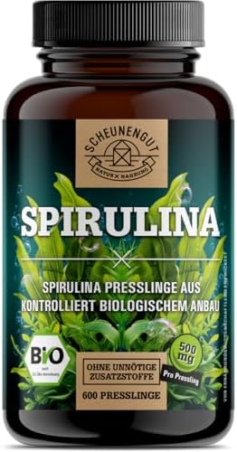 Spirulina - Spirulina Tabletten Bio Hochdosiert - Vegan DE SCHEUNENGUT® | Intensiv-Dosis Spirulina Tabletten Bio aus Australien -Biozertifiziert- Deutsche Abfüllung -Laborgeprüft-6