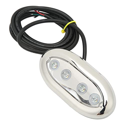 Marine Underwater LED Light, Super Bright, IP68, Anti Water for Boat, Yacht, Waterside Night Fishing (Blue Light)