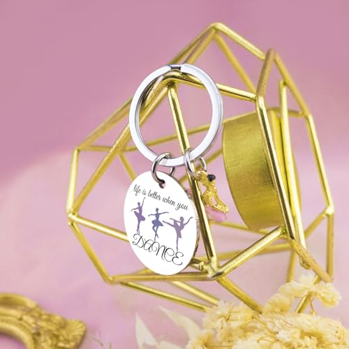 Dancer Gifts for Girls Teens Dance Teacher Gift for Dancers Keychains for Teen Girls Dance Mom Gifts for Girl Dance Recital Gift Ideas Team Keyring4