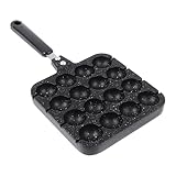 ANDRESLAD Bandeja para Hornear Takoyaki Antiadherente Pequeña de Acero Resistente al Desgaste, Molde para Cocina Casera y Barbacoa, Herramienta para Cocinar Pulpo Color Color Aleatorio