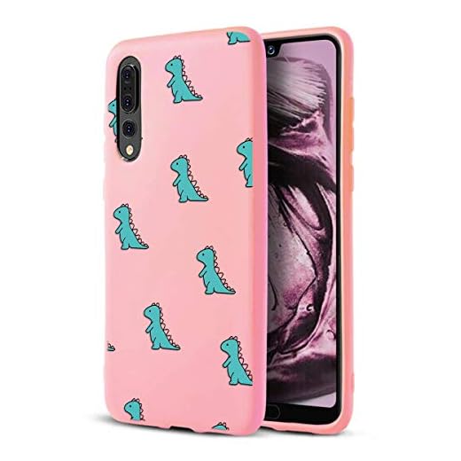 ZhuoFan Huawei P20 Pro fodral, telefonskal rosa flytande silikon med mönster stötsäker mjuk flexibel gel TPU gummi baksida skydd stötfångare hud för Huawei P20Pro smartphone, grön krokodil
