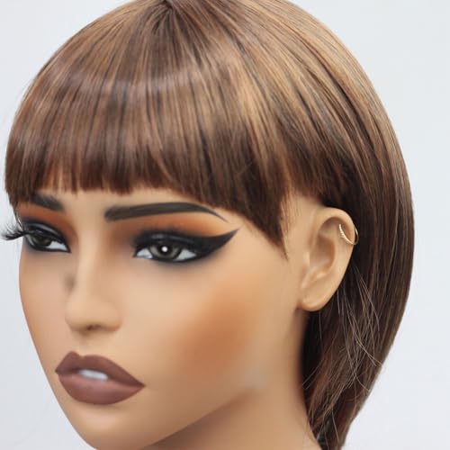 NewkeepsR Steel 20G×8mm Gold Medical Implant Grade Diamante Jeweled Diamond Nose Ring Hoop, Hinged Hypoallergenic Paved Clear Gems Line Orbital Earring Jewellery Piercing for Women - Image 6