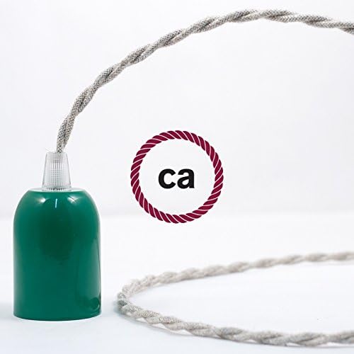 CA Creative Cables Natural Linen Covered Twisted Electric Cable 2x18 AWG - TN01-100ft, 2 x 18 AWG