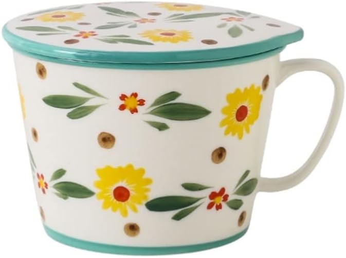 Noodle Cup Bowl with Cover Box Student Lunch Instant Soup Dinner(D)