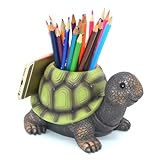 EONXNGAGY Turtle Pencil Holder and Phone Stand - Multifunctional Stylish Storage Container Desk Accessories Organizer - Green