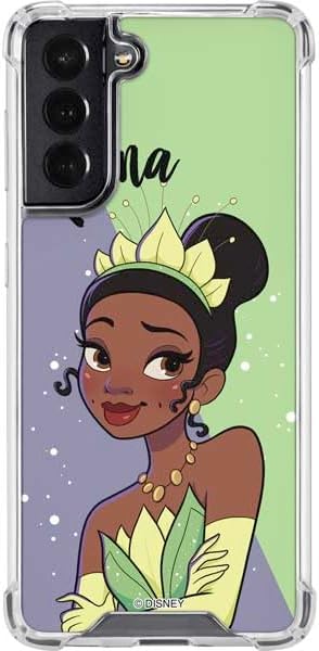 Skinit Clear Phone Case Compatible with Galaxy S22 - Officially Licensed Disney Princess Tiana Art Design