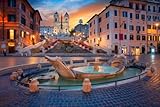 hotel mercure roma centro colosseo booking @ rudi1976 / 123rf.com adrium Cuadro acrílico 110 x 70 cm: Roma. Paisaje urbano de la Plaza de España en Roma, Italia al amanecer. (99992491)