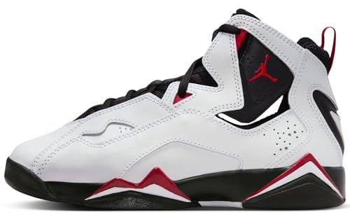 Jordan Big Kid's True Flight White/Varsity Red-Black (343795 160) - 5.5
