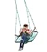 HearthSong® Deluxe Platform Hanging Tree Swing for Yard or Playground, Webbed Nylon Rope Mat and Padded Steel Frame, Multiple Kids 40 L x 30 W