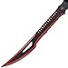 Snake Eye Tactical Fantasy Sword w/Nylon Sheath Machete Outdoors Camping (027, Red)