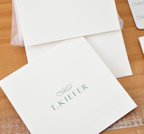 Kit Cartão Social Personalizado Clássico Papel 250g com 25 unidades 10x10 cm Envio em 24 Horas Após