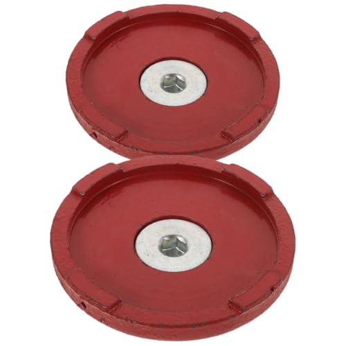 PACKOVE Almohadillas para Gato Hidráulico Doble Bomba, Bandeja para Rueda Delantera de Coche, Juego 2 Piezas de Goma Resistente, Estabilizadores para Remolques y Autocaravanas, Accesorio