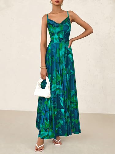 BTFBM Women Summer Floral Maxi Dresses Elegant Spaghetti Strap Dress Printed Party Dress Beach Long Dresses4