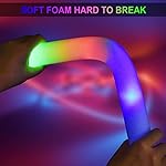 LifBetter 30 Pcs Foam Glow Sticks Bulk,Led Glow Sticks with 3 Modes Colorful Flashing,Long Life Battery Glow In The Dark Party Supplies for Weddings,Parties,Festivals,Sporting Events - Image 3