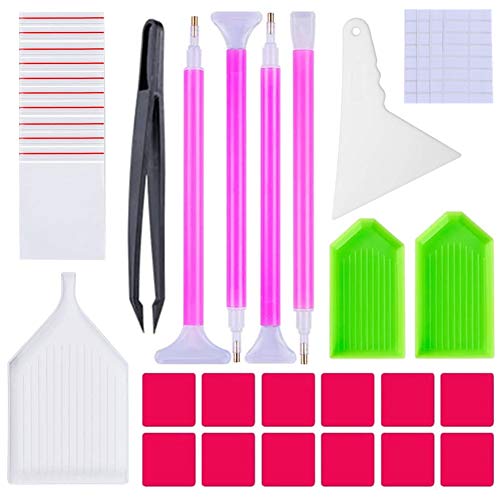 5D DIY Diamonds Painting Accessories Kits Diamonds Painting Tools Set Diamond Art Sewing Accessories Diamond Cross Stitch for DIY Art Craft Diamond Painting Auxiliary Tools