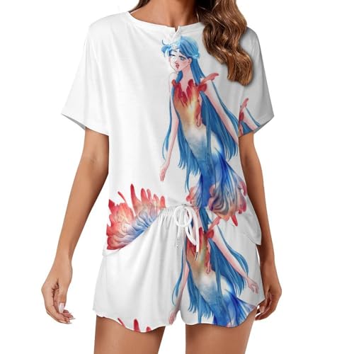 Ensemble de pyjama pour femme contre la chaleur nocturne avec ce vêtement de nuit respirant