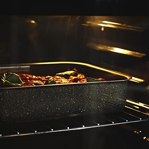 NAMAI, Roasting Tray 20 CM x 15 CM x 6,5 H, Non-Stick Roasting Tin, Dishwasher Safe, Aluminium, Oven Tray - Image 2