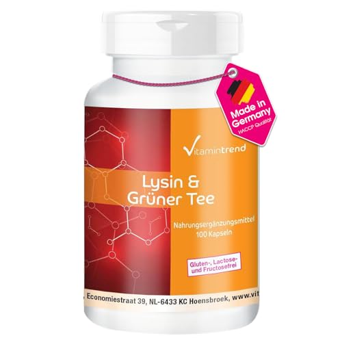 Vitamintrend Lysin & Grüner Tee Kapseln 100 Stück