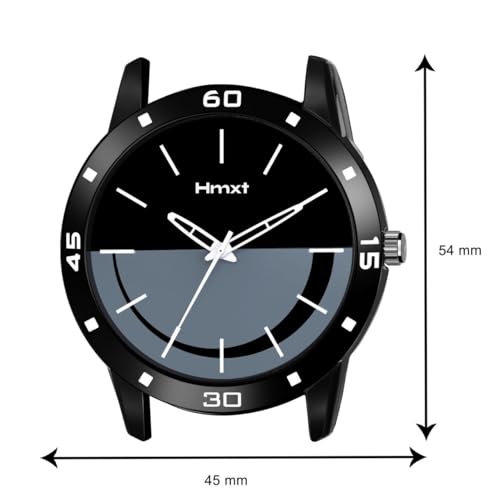 Image of HMXT-47 Bold Black Stainless Steel Series Men's Analog Watch