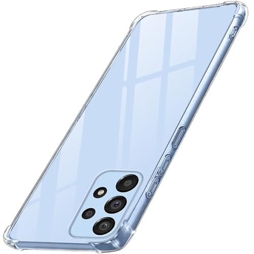 Image of COVERBLACK Soft Rubber Silicon Clear Back Cover Compatible Model for Samsung Galaxy A13 - Transparent